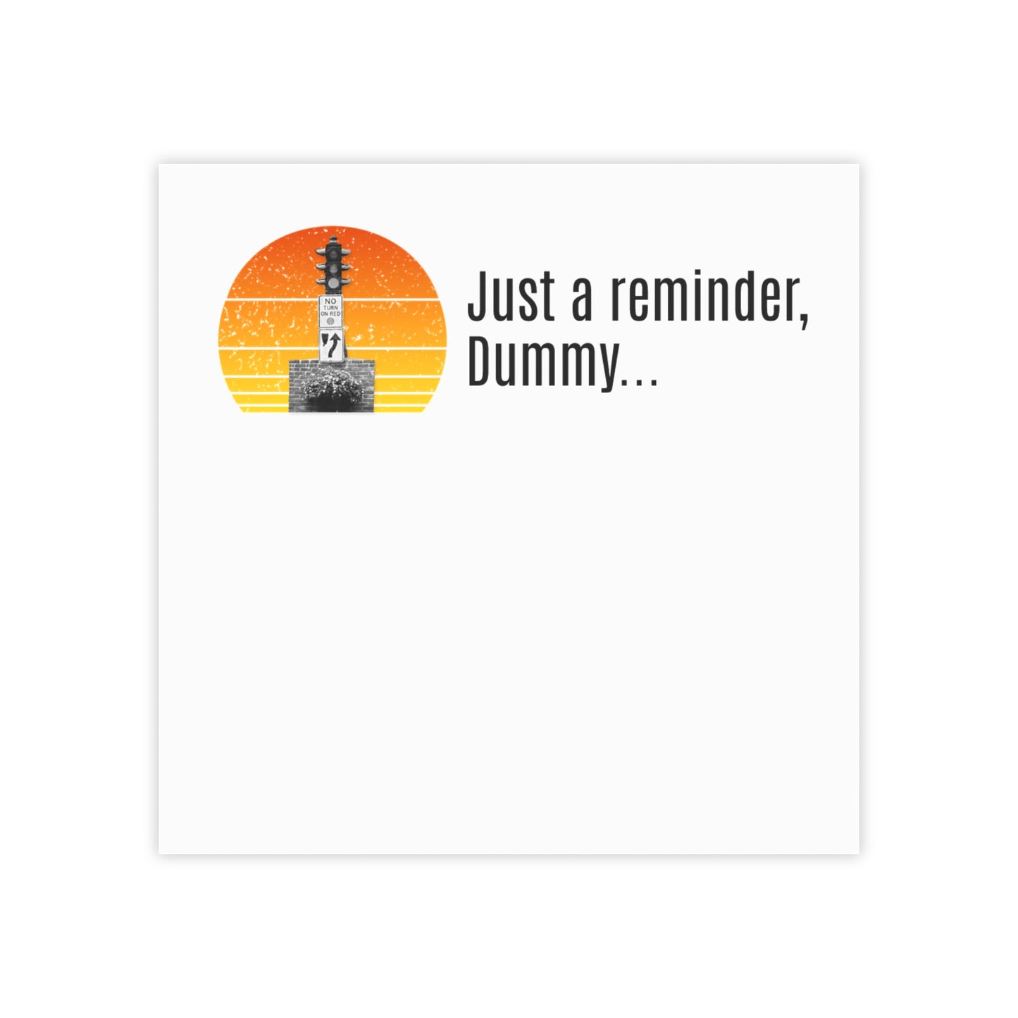 Dummy Light Reminder Post-it® Note Pads