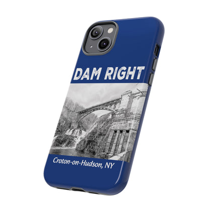 DAM RIGHT iPhone Tough Cases in Croton River blue