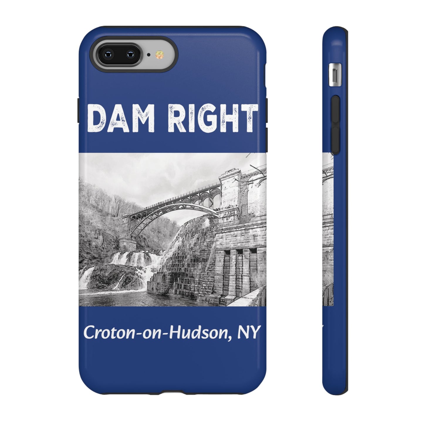 DAM RIGHT iPhone Tough Cases in Croton River blue