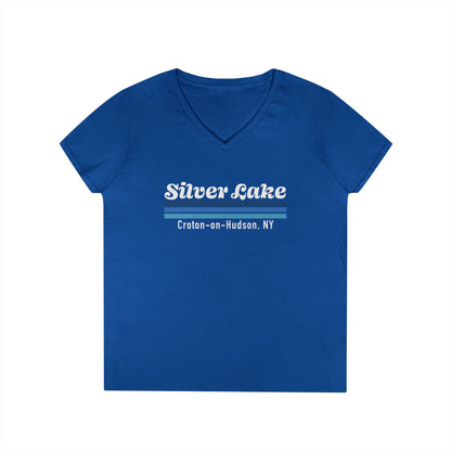 Silver Lake Ladies' V-Neck T-Shirt,