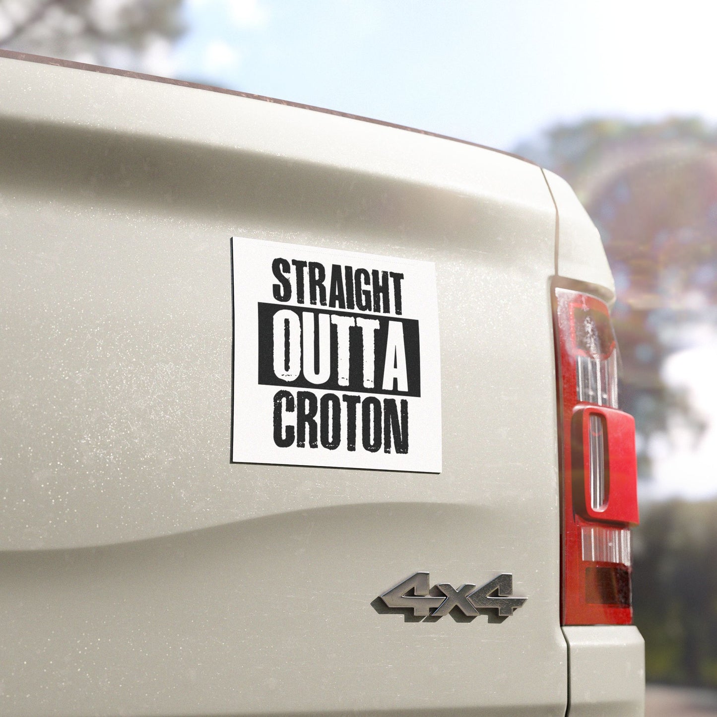 STRAIGHT OUTTA CROTON  Car Magnet