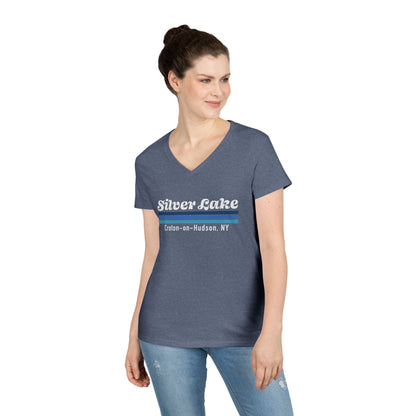 Silver Lake Ladies' V-Neck T-Shirt,