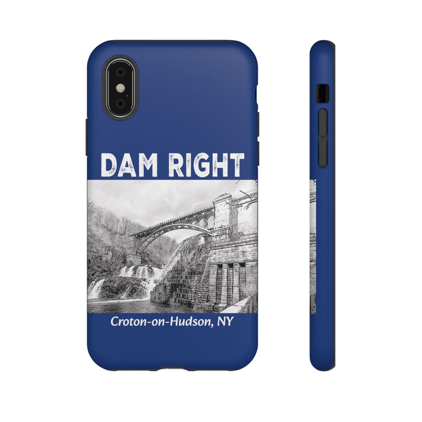 DAM RIGHT iPhone Tough Cases in Croton River blue