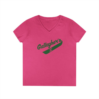 Gallagher's II Ladies V-Neck T-Shirt,