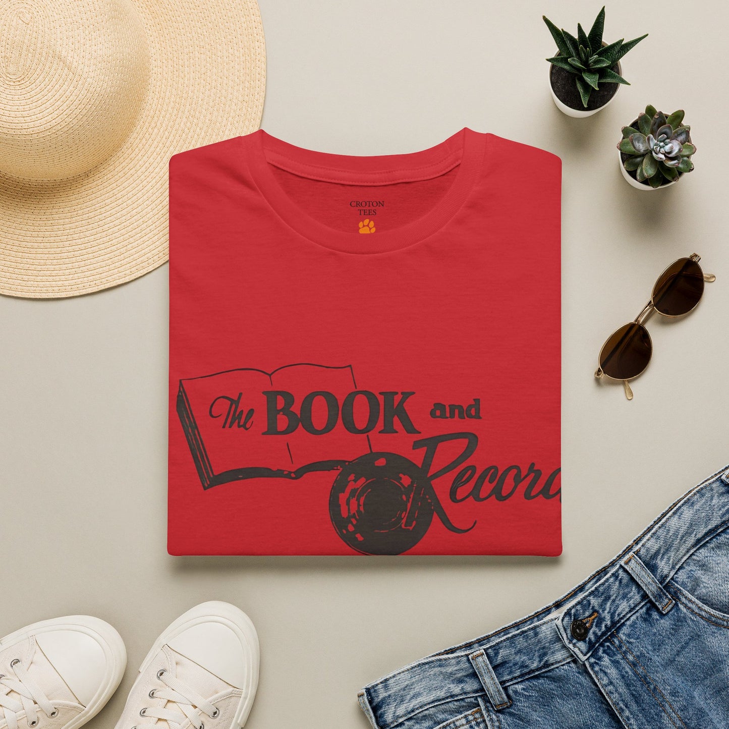 The Book and Record Unisex tee
