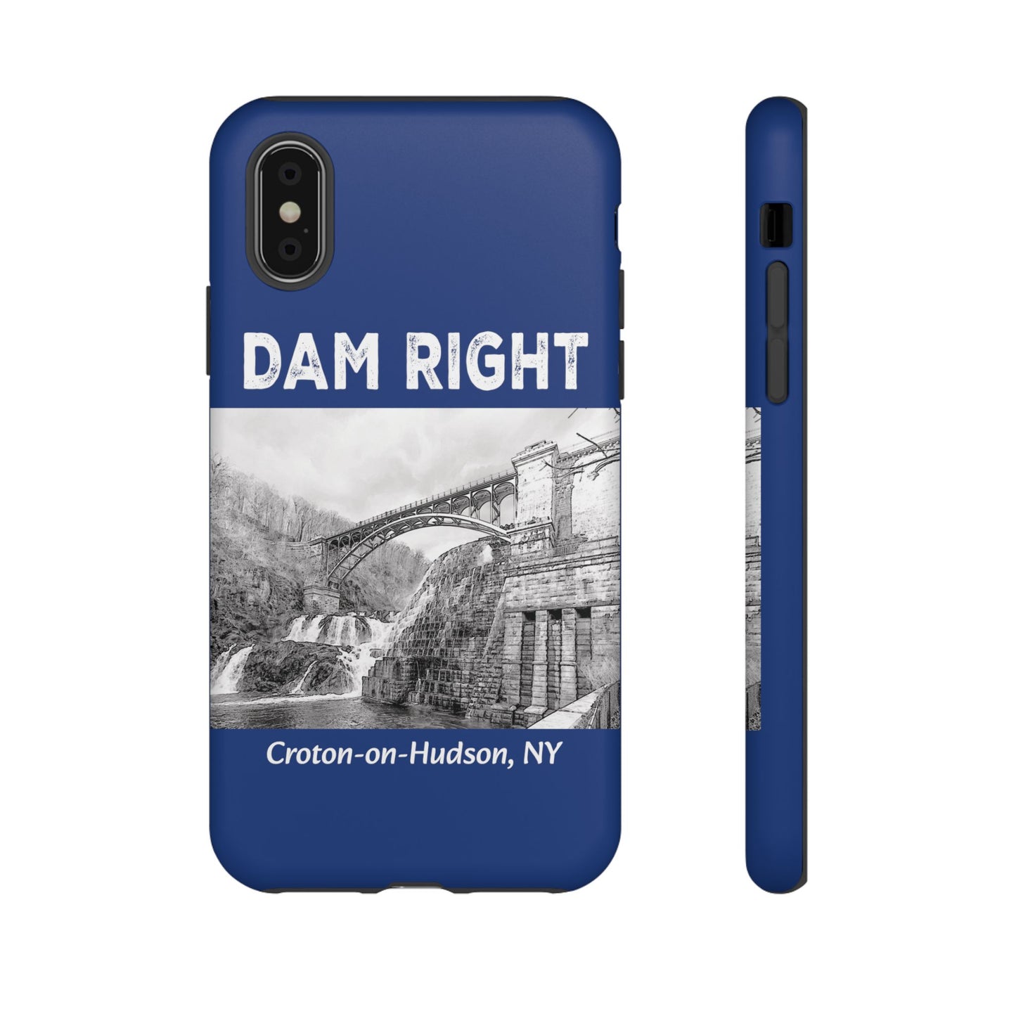 DAM RIGHT iPhone Tough Cases in Croton River blue