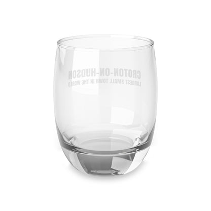 Largest Small Town Whiskey Glass - white