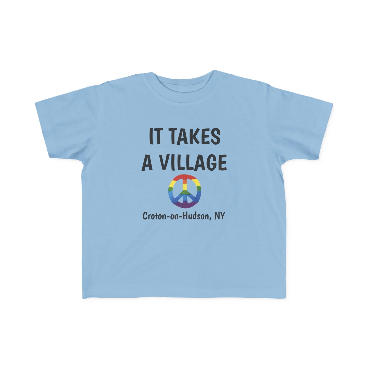 It Takes a Village Croton Peace toddler tee