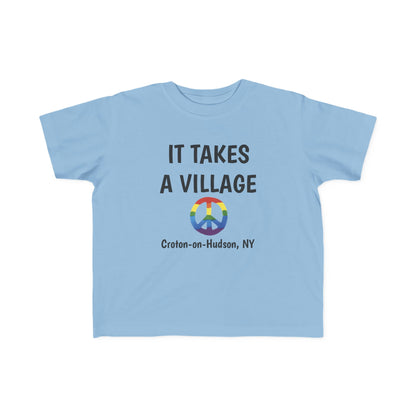 It Takes a Village Croton Peace toddler tee