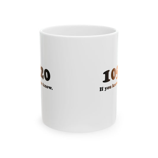 10520 if you know you know orange and black 11 oz mug