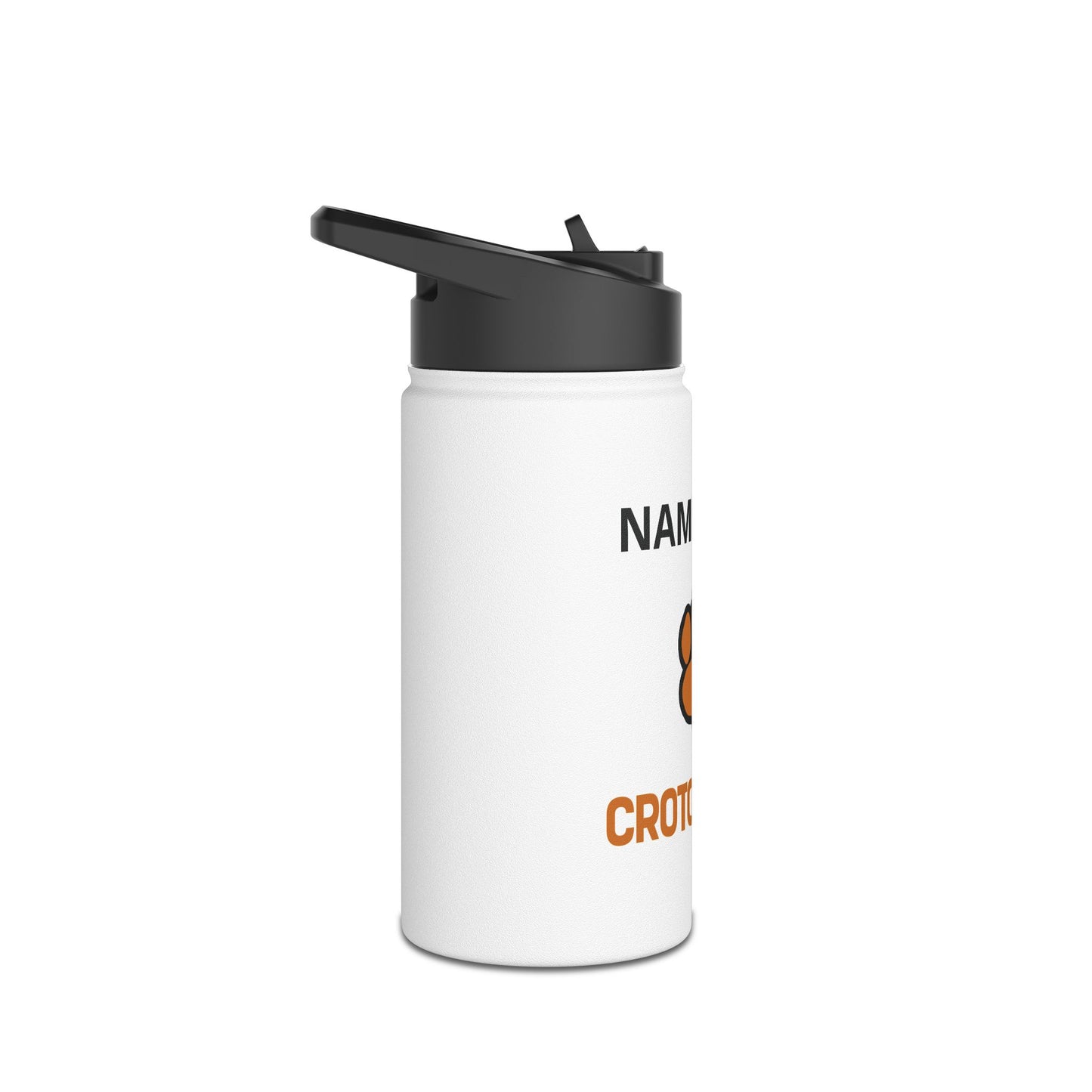 Croton Tiger Personalized Stainless Steel Water Bottle - 2 sizes