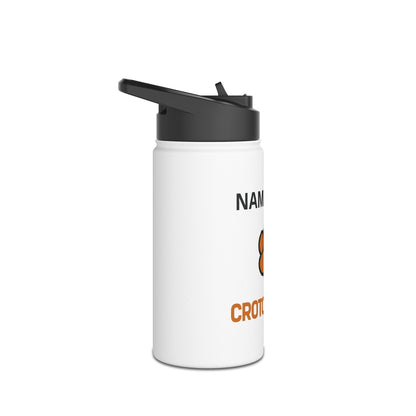 Croton Tiger Personalized Stainless Steel Water Bottle - 2 sizes