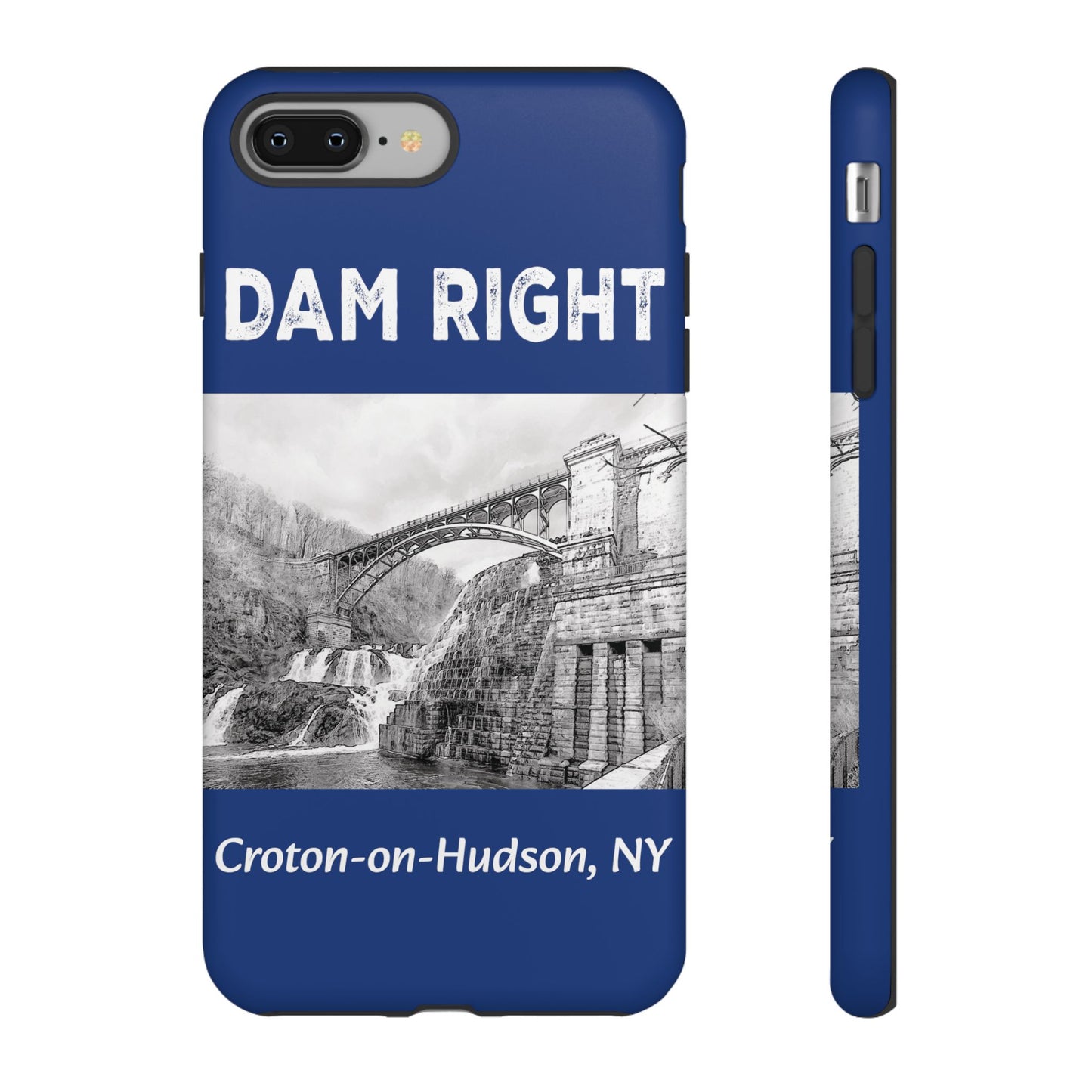 DAM RIGHT iPhone Tough Cases in Croton River blue