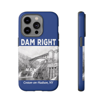 DAM RIGHT iPhone Tough Cases in Croton River blue