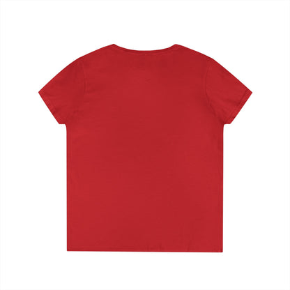 The Book and Record Ladies V-Neck T-Shirt