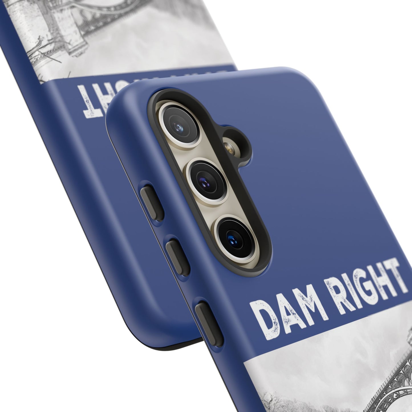 DAM RIGHT iPhone Tough Cases in Croton River blue