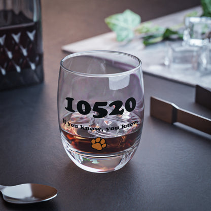 10520 If you know whiskey glass with tiger paw