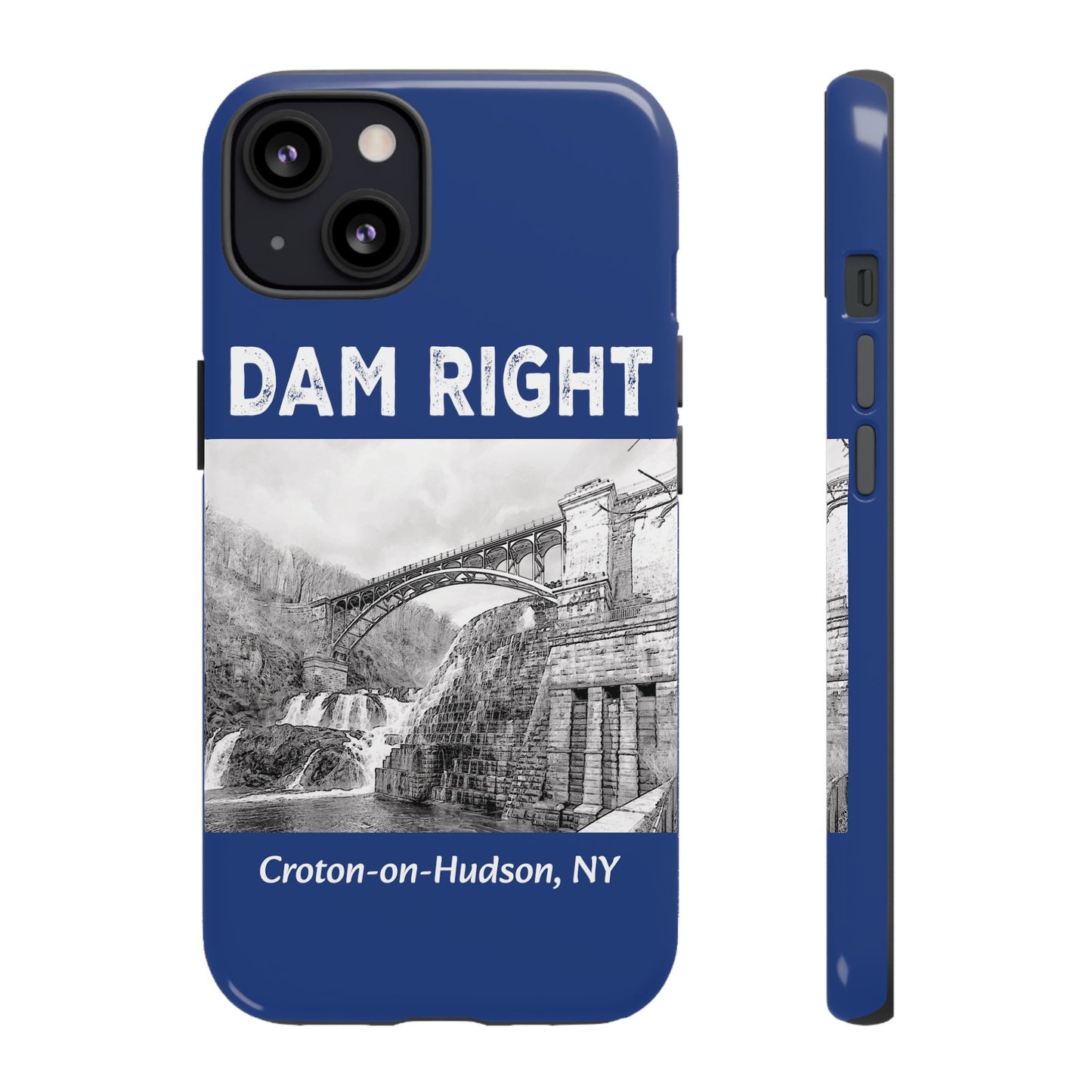 DAM RIGHT iPhone Tough Cases in Croton River blue