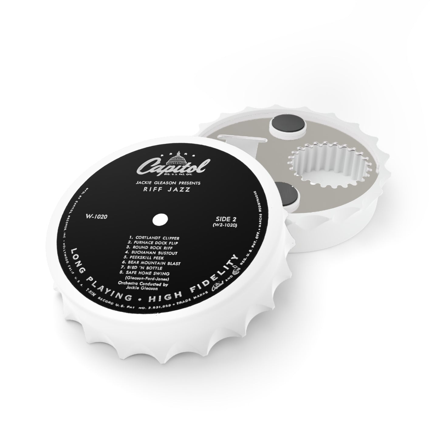 Gleason Jazz Riff / Cortland Clipper Album Magnetic Bottle Opener