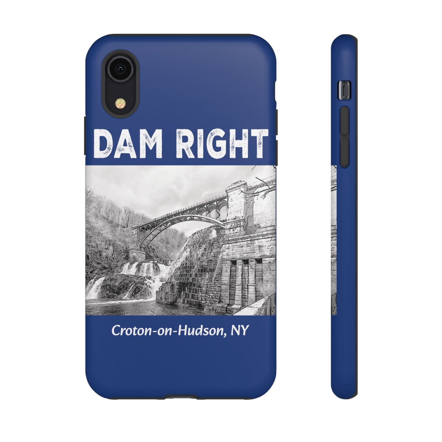 DAM RIGHT iPhone Tough Cases in Croton River blue