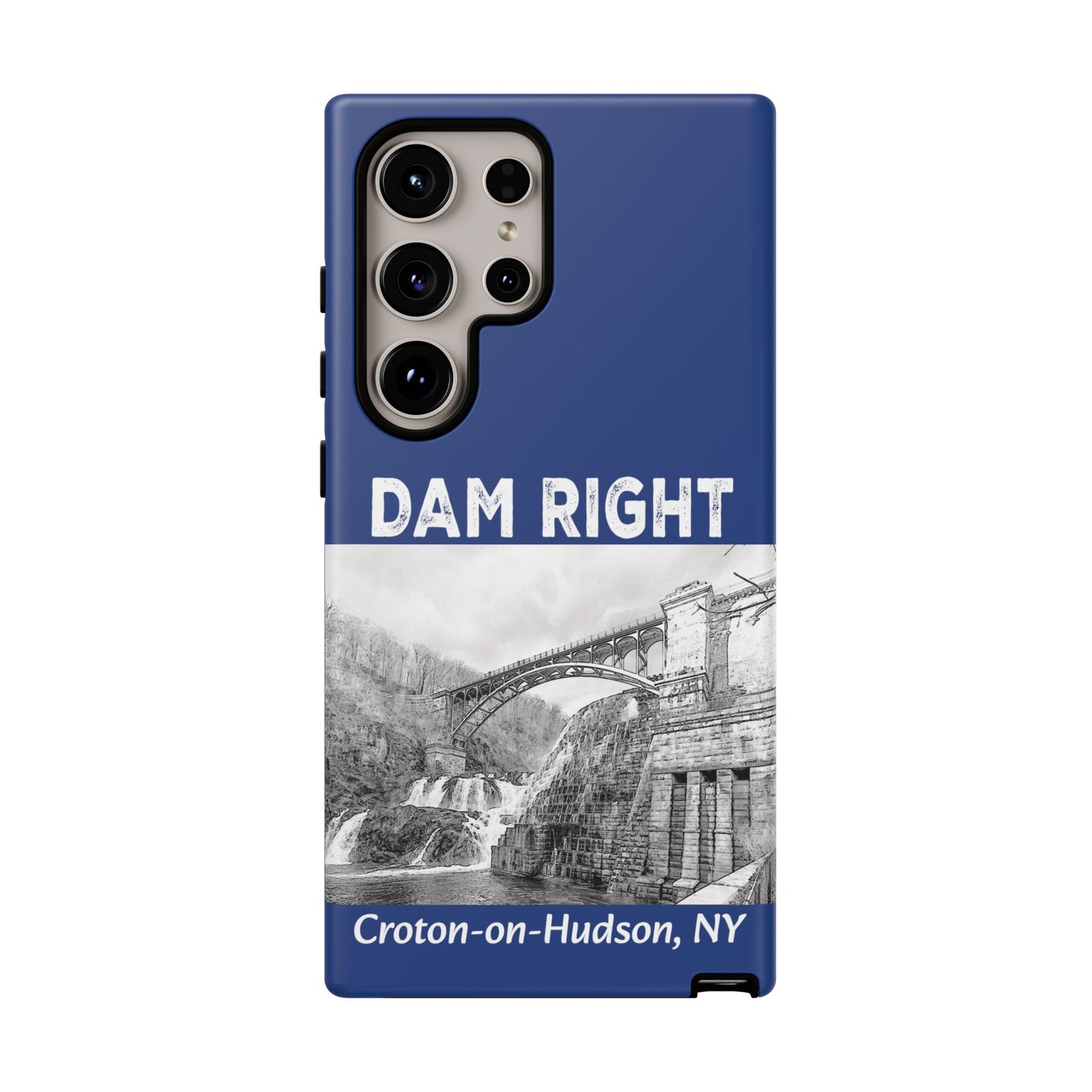 DAM RIGHT iPhone Tough Cases in Croton River blue