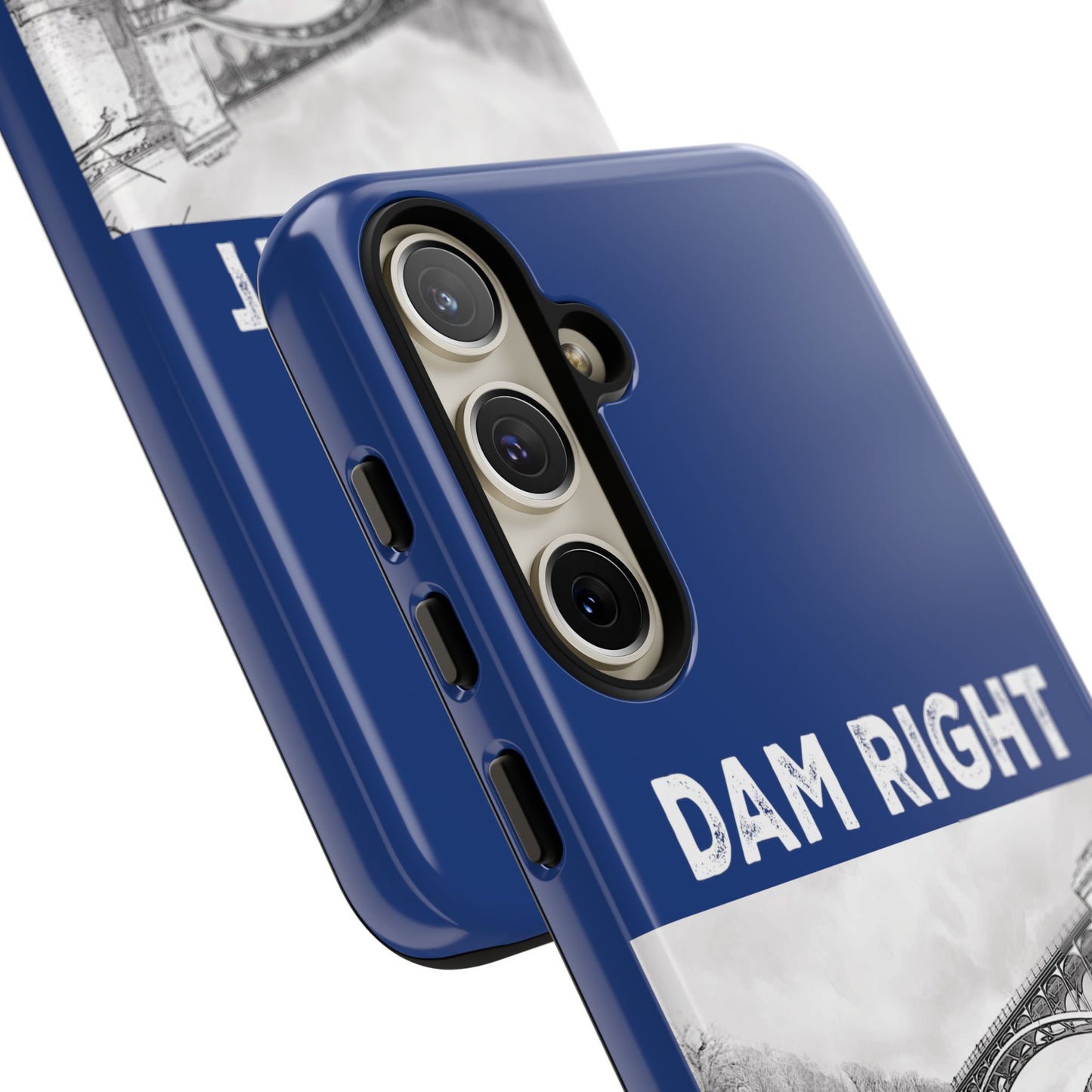 DAM RIGHT iPhone Tough Cases in Croton River blue