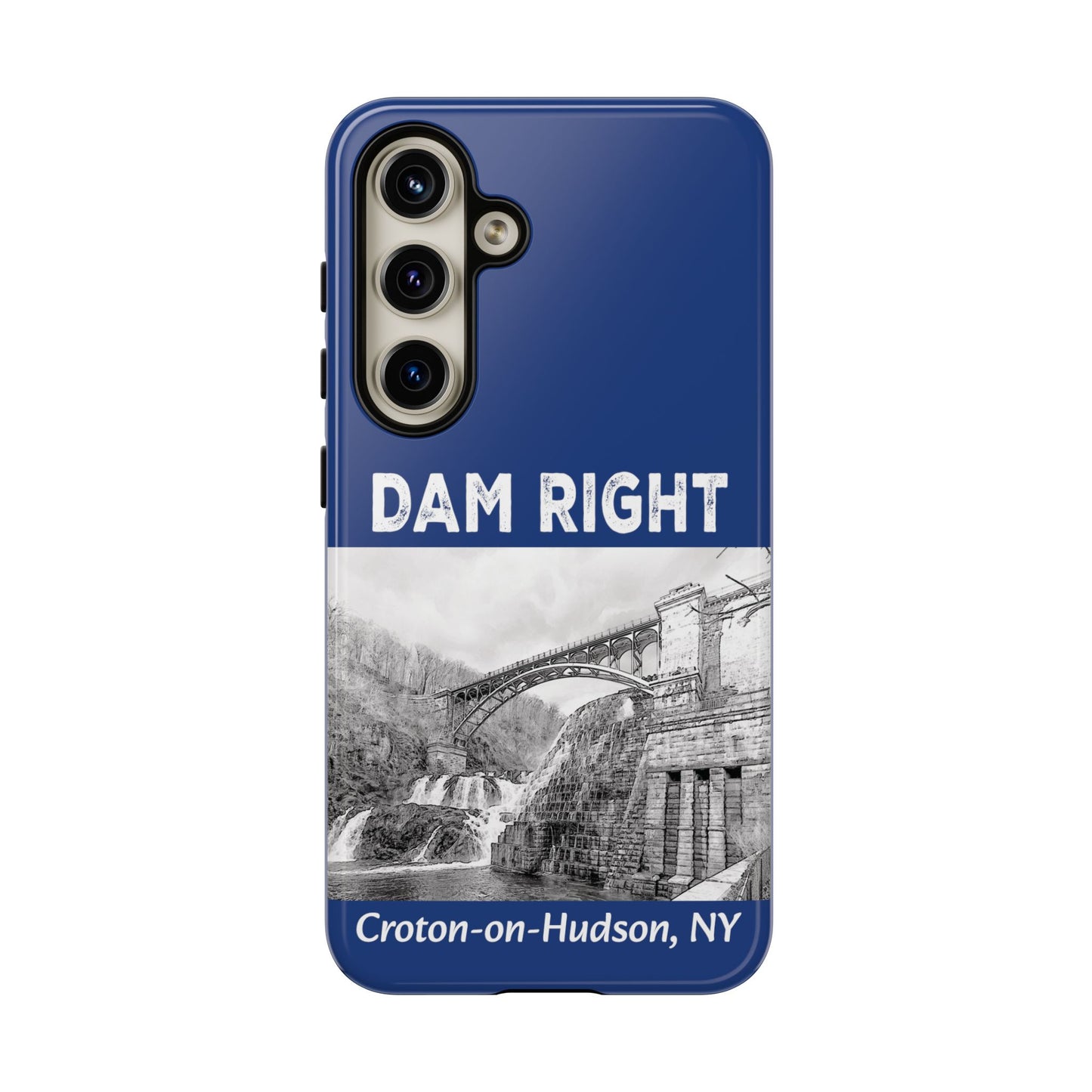 DAM RIGHT iPhone Tough Cases in Croton River blue