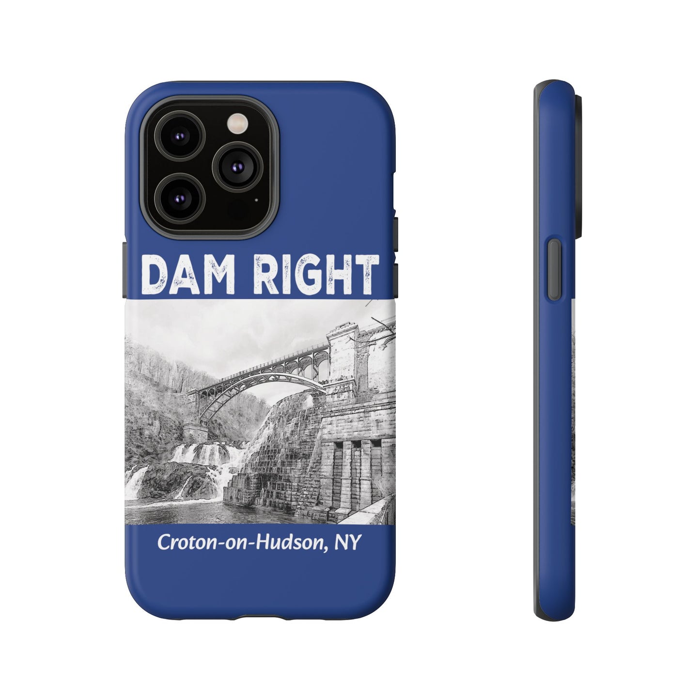 DAM RIGHT iPhone Tough Cases in Croton River blue