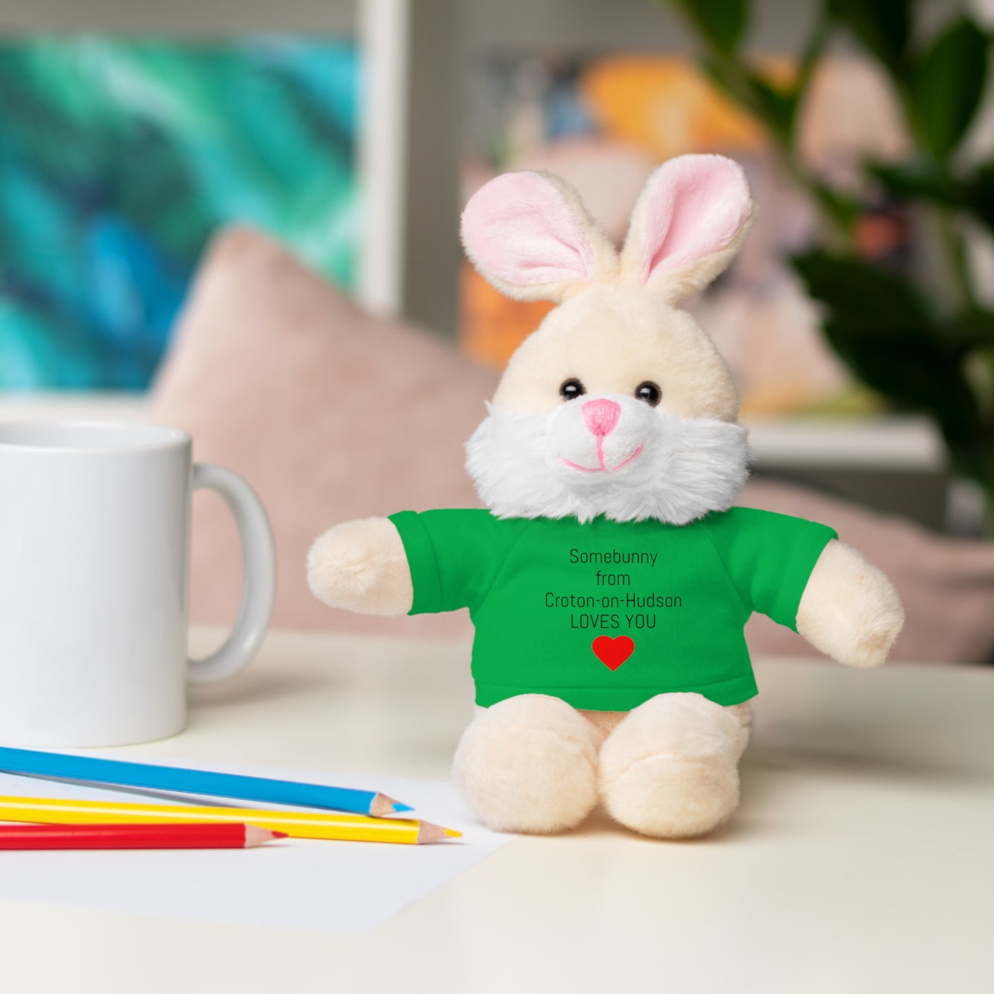 Some BUNNY from Croton-on-Hudson Loves you stuffie