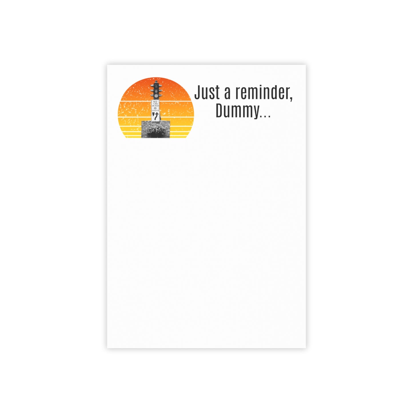 Dummy Light Reminder Post-it® Note Pads