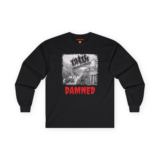 Croton DAMNED Halloween Unisex Cotton Long Sleeve Tee