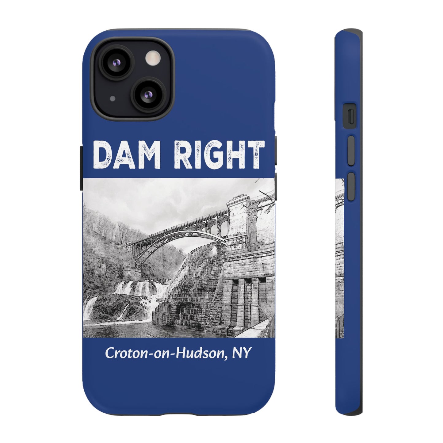 DAM RIGHT iPhone Tough Cases in Croton River blue