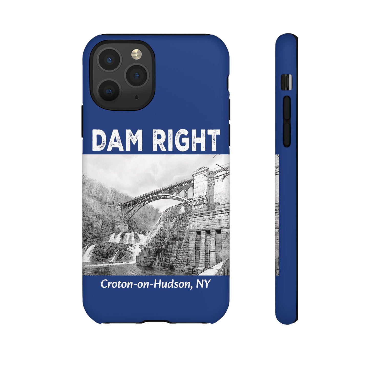 DAM RIGHT iPhone Tough Cases in Croton River blue