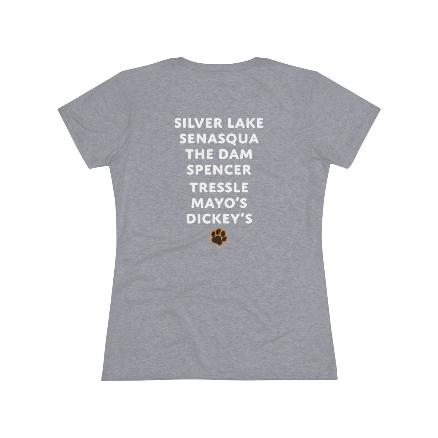 Women's Fitted Croton PARTY SPOTS Tee (Dark/Colors)
