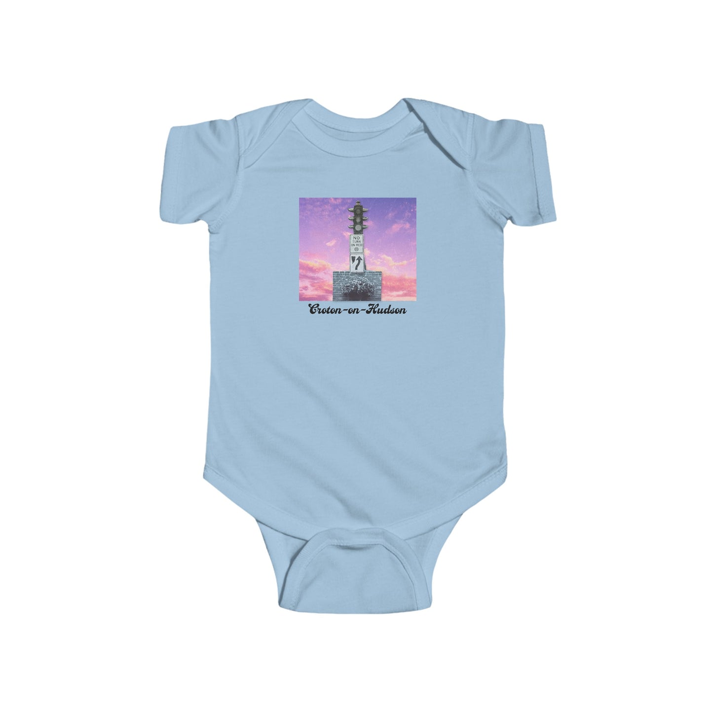 Dummy Light / Sunset Croton onesie