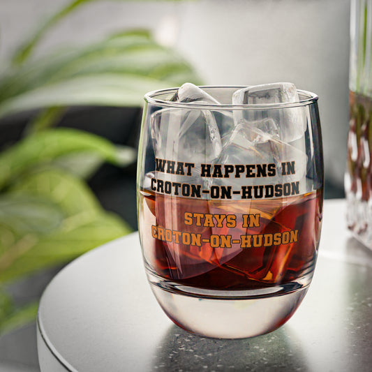 What Happens in Croton Whiskey Glass