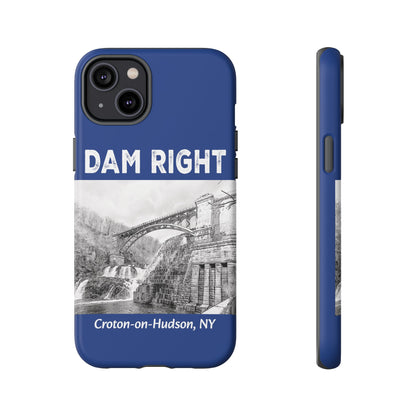 DAM RIGHT iPhone Tough Cases in Croton River blue