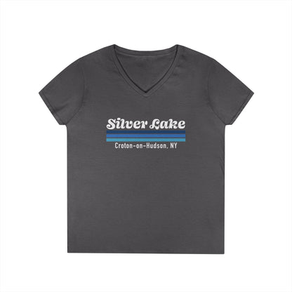 Silver Lake Ladies' V-Neck T-Shirt,
