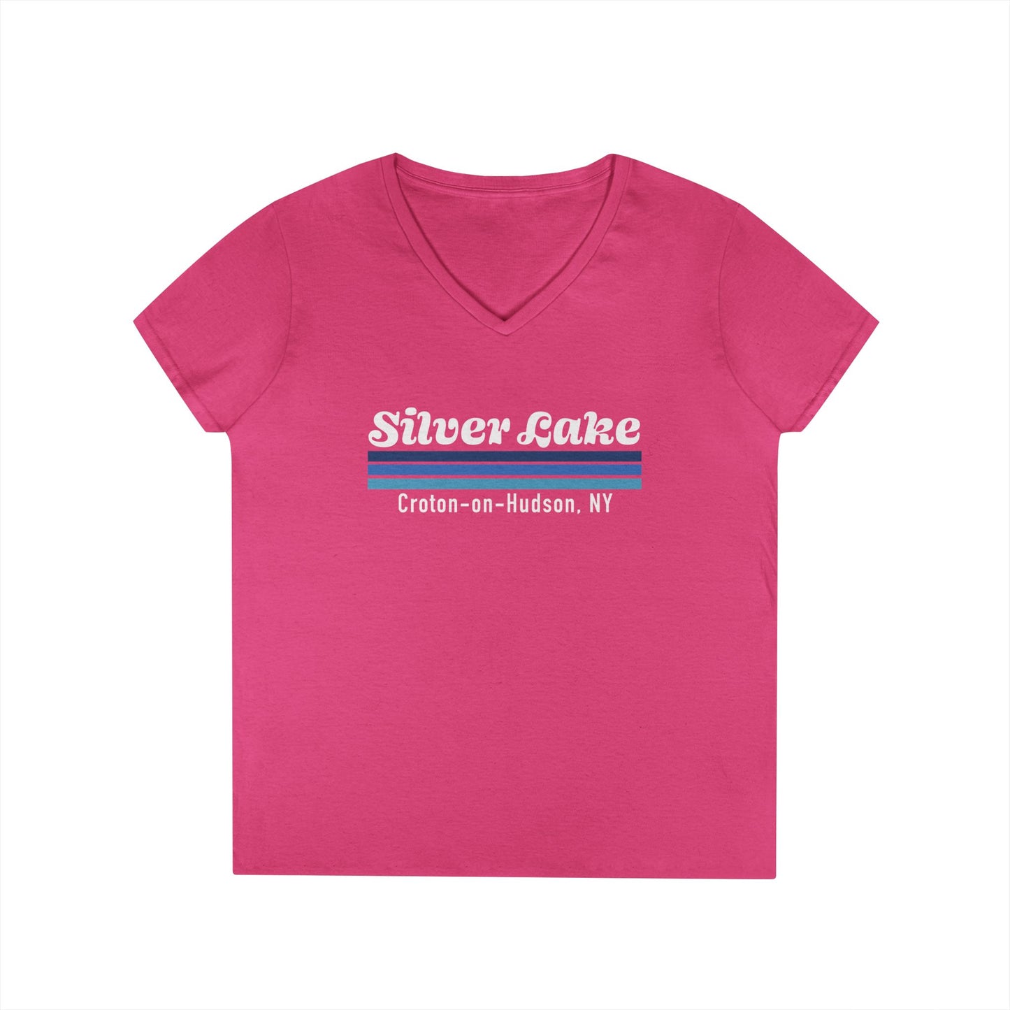 Silver Lake Ladies' V-Neck T-Shirt,