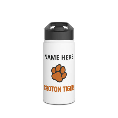Croton Tiger Personalized Stainless Steel Water Bottle - 2 sizes