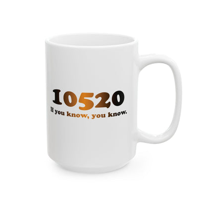 10520 orange and black logo mug