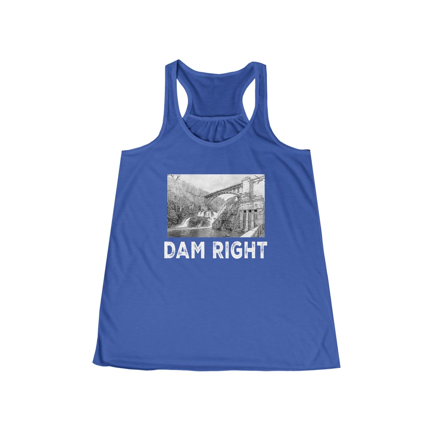 DAM RIGHT Women's Flowy Racerback Tank