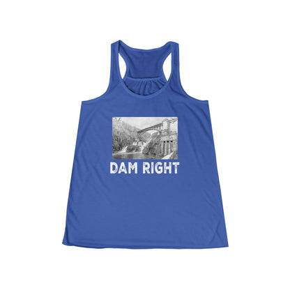 DAM RIGHT Women's Flowy Racerback Tank