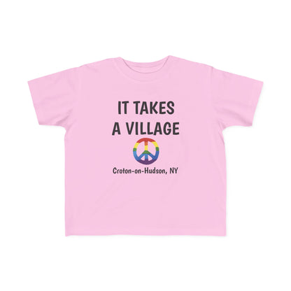 It Takes a Village Croton Peace toddler tee
