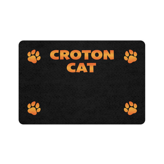 Croton Cat Pet Food Mat (12x18)