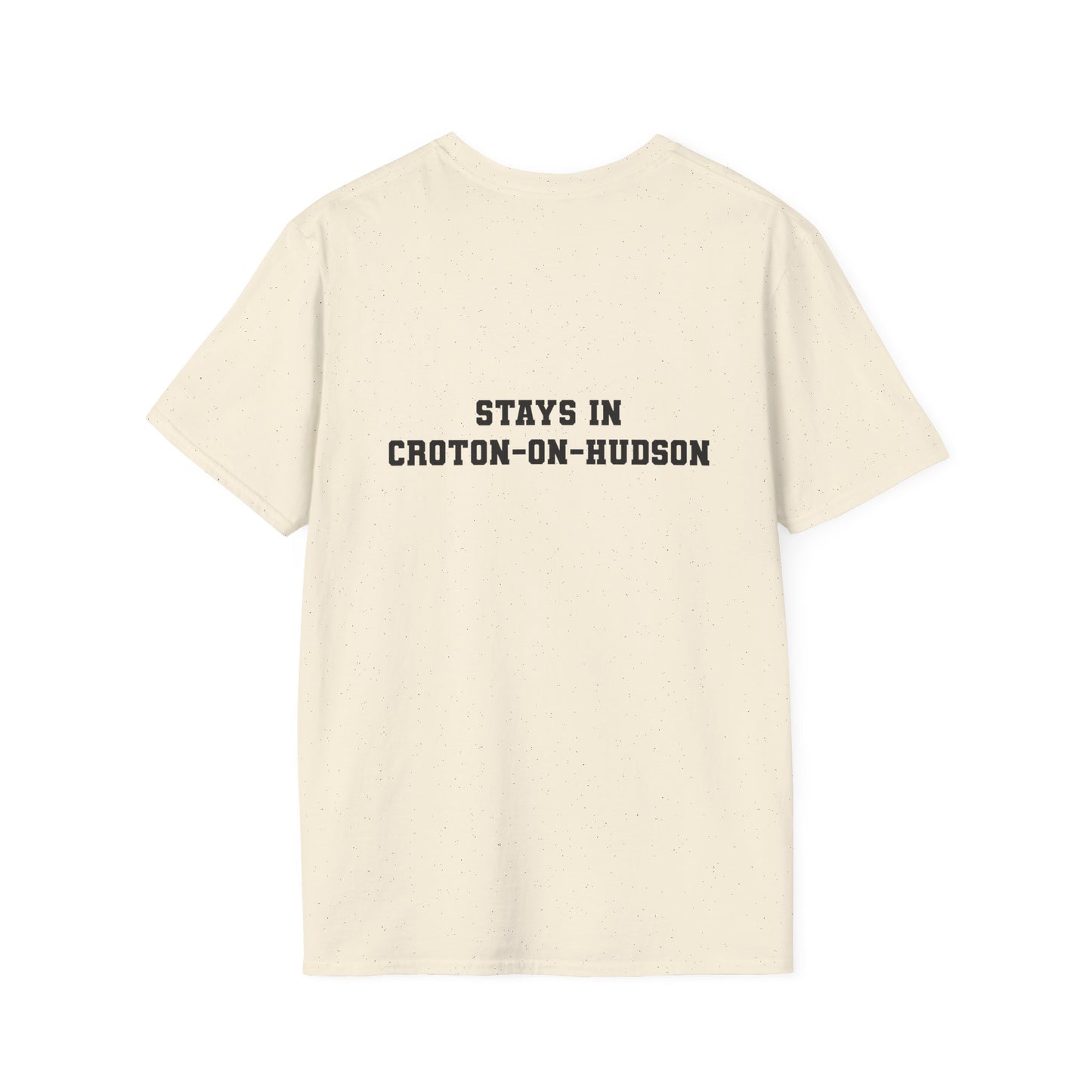 Mens / Unisex Tee "What Happens in Croton-on-Hudson stays in Croton-on-Hudson" light colors