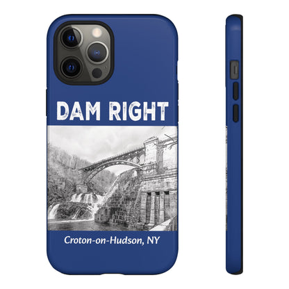 DAM RIGHT iPhone Tough Cases in Croton River blue