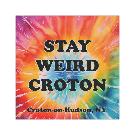 Stay Weird Croton Tie-Dye Car Magnet